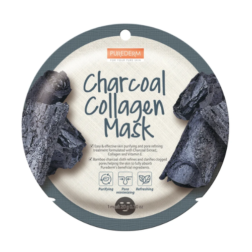 Purederm Charcoal Collagen Mask 18g ADS-813