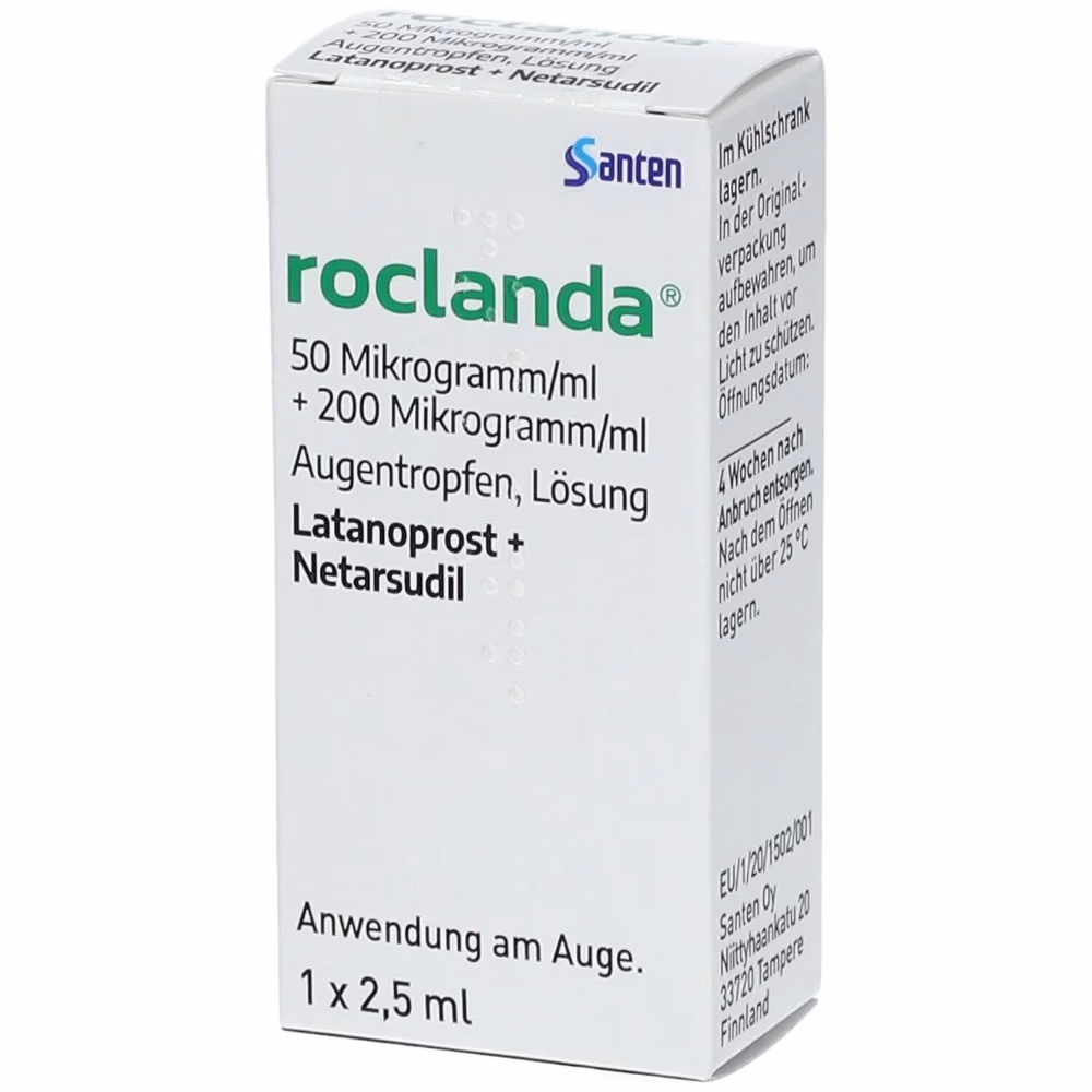 Roclanda 50 Micrograms/ML + 200 Micrograms/ML Eye Drops (2.5ml)