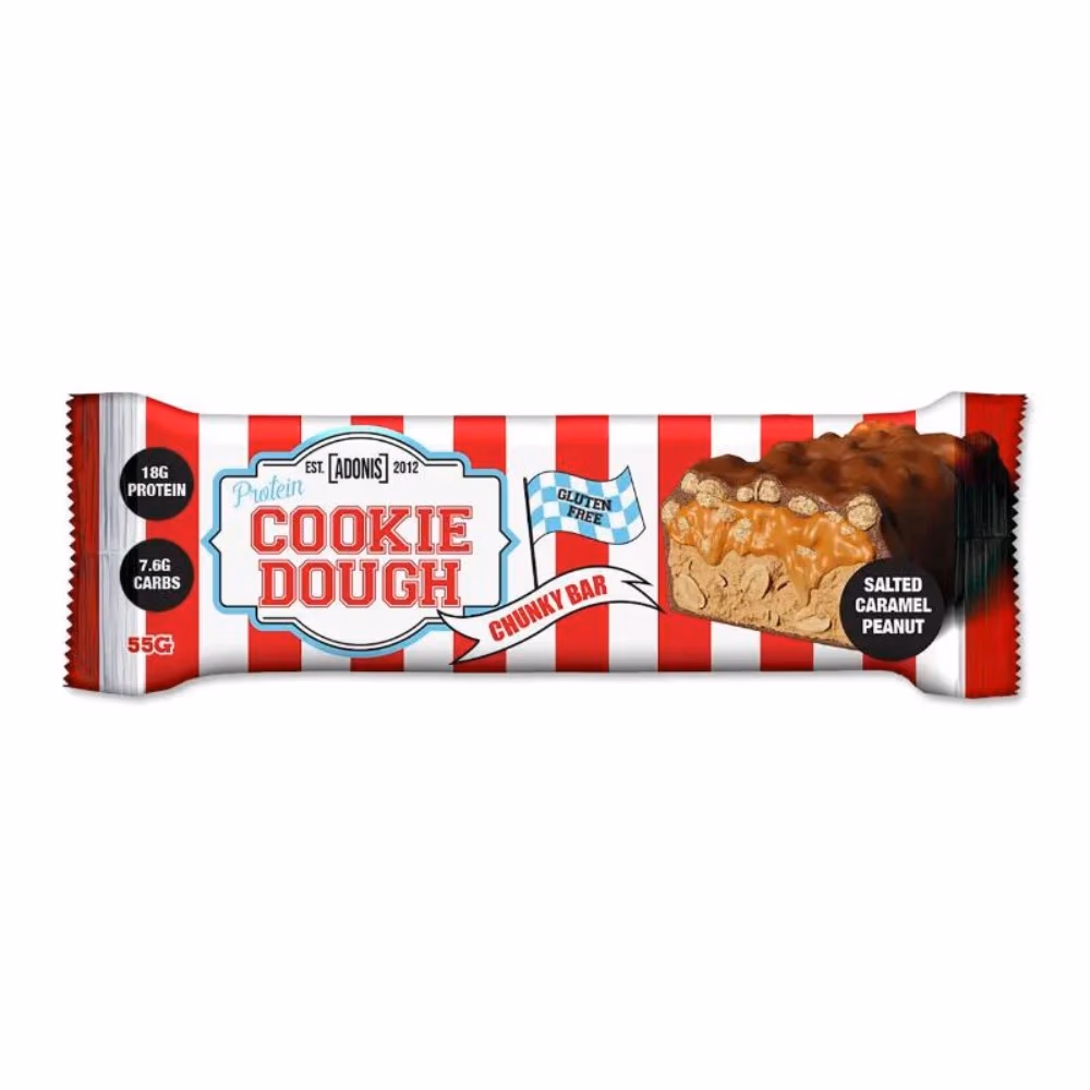 Adonis Protein Cookie Dough Bar Salted Caramel Peanut 55gm