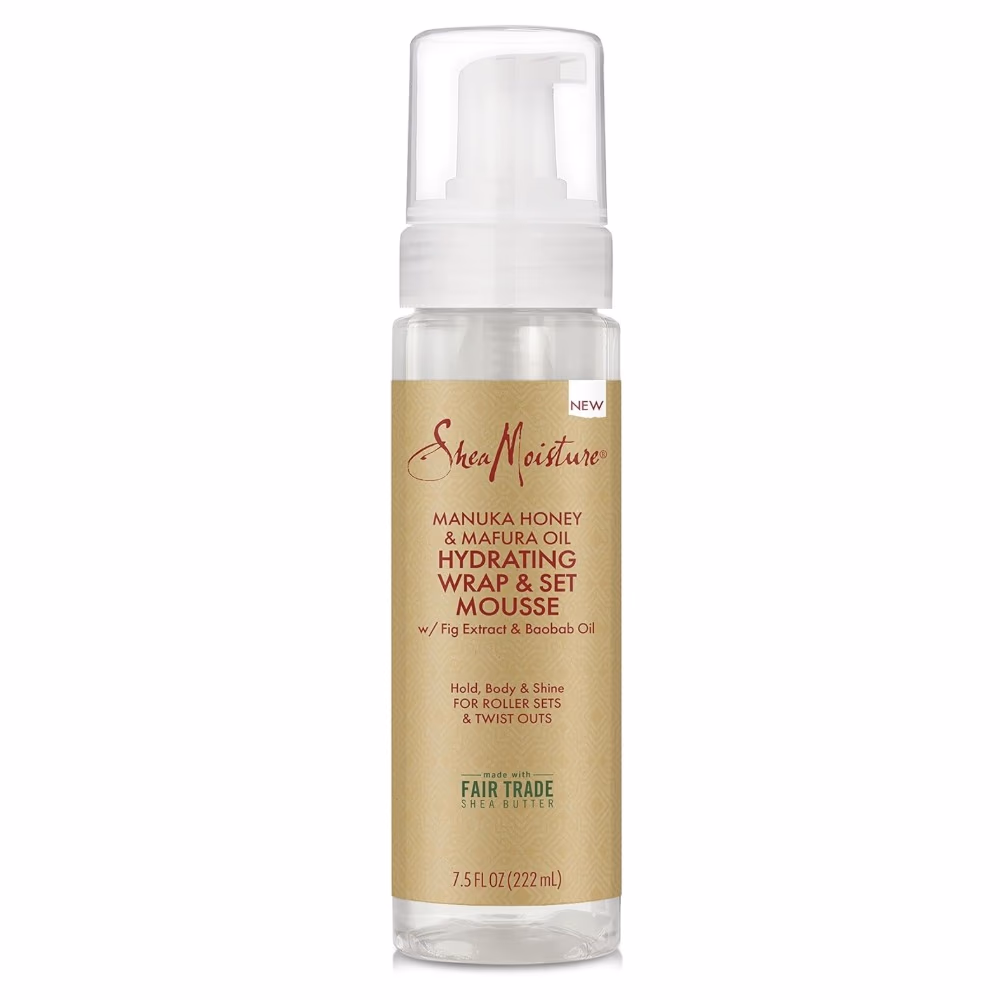 Shea Moisture Manuka Honey and Mafura Oil Hydrate and Repair Wrap Set Mousse 222ml 1