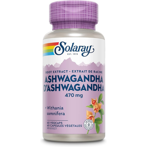 Solaray Ashwagandha 470 mg, 60 Capsules