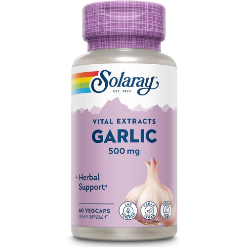 Solaray Garlic 500 mg, Vegetarian Capsules, 60s