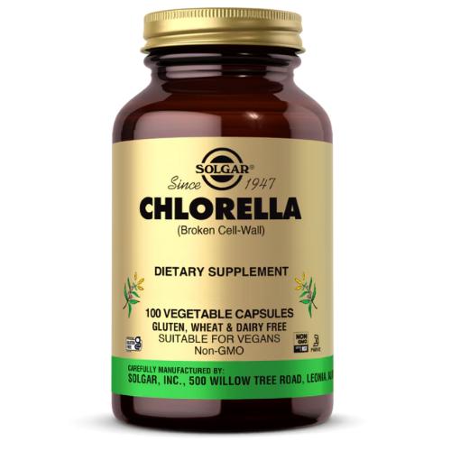 SOLGAR Chlorella - 100 Vegetable Capsules