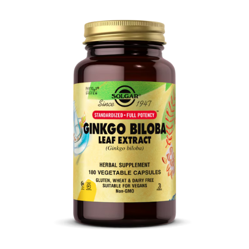 Solgar Ginkgo Biloba Leaf Extract 180 Vegetable Capsules 1