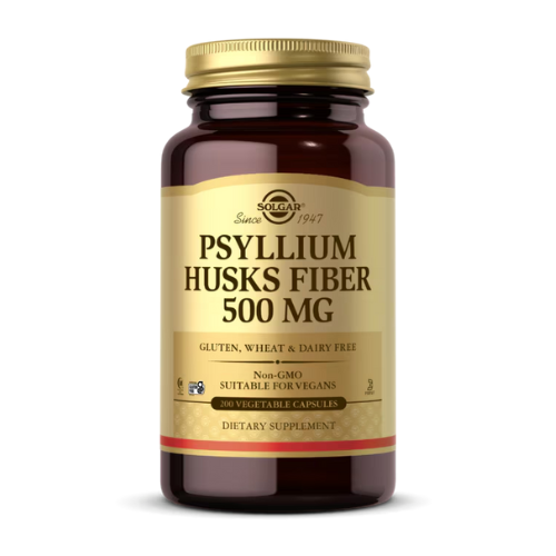 Solgar Psyllium Husk Fiber 500mg - 200 Vegetable Capsules 1