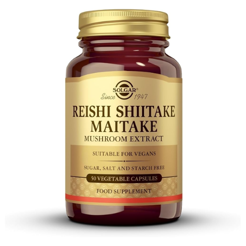 Solgar Reishi Shiitake Maitake Mushroom Extract 50 Vegetable Capsules