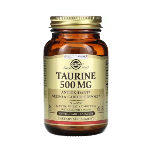 Solgar Taurine 500 mg, 100 Vegetable Capsules