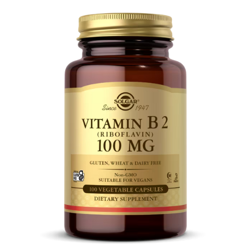 Solgar Vitamin B2 100mg - 100 Veg Capsules