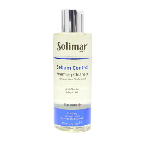 SOLIMAR Sebum Control Foaming Cleanser 200ml – Oil Control & Acne Prevention for Oily Skin 1