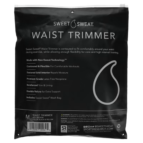 Sports Research Sweet Sweat Trimmer Belt-M 1