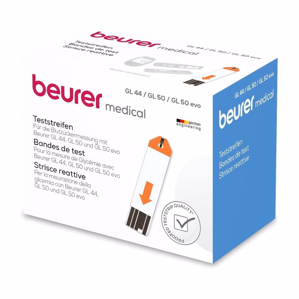 Beurer Blood Glucose Test Strips GL44/50 50s 1