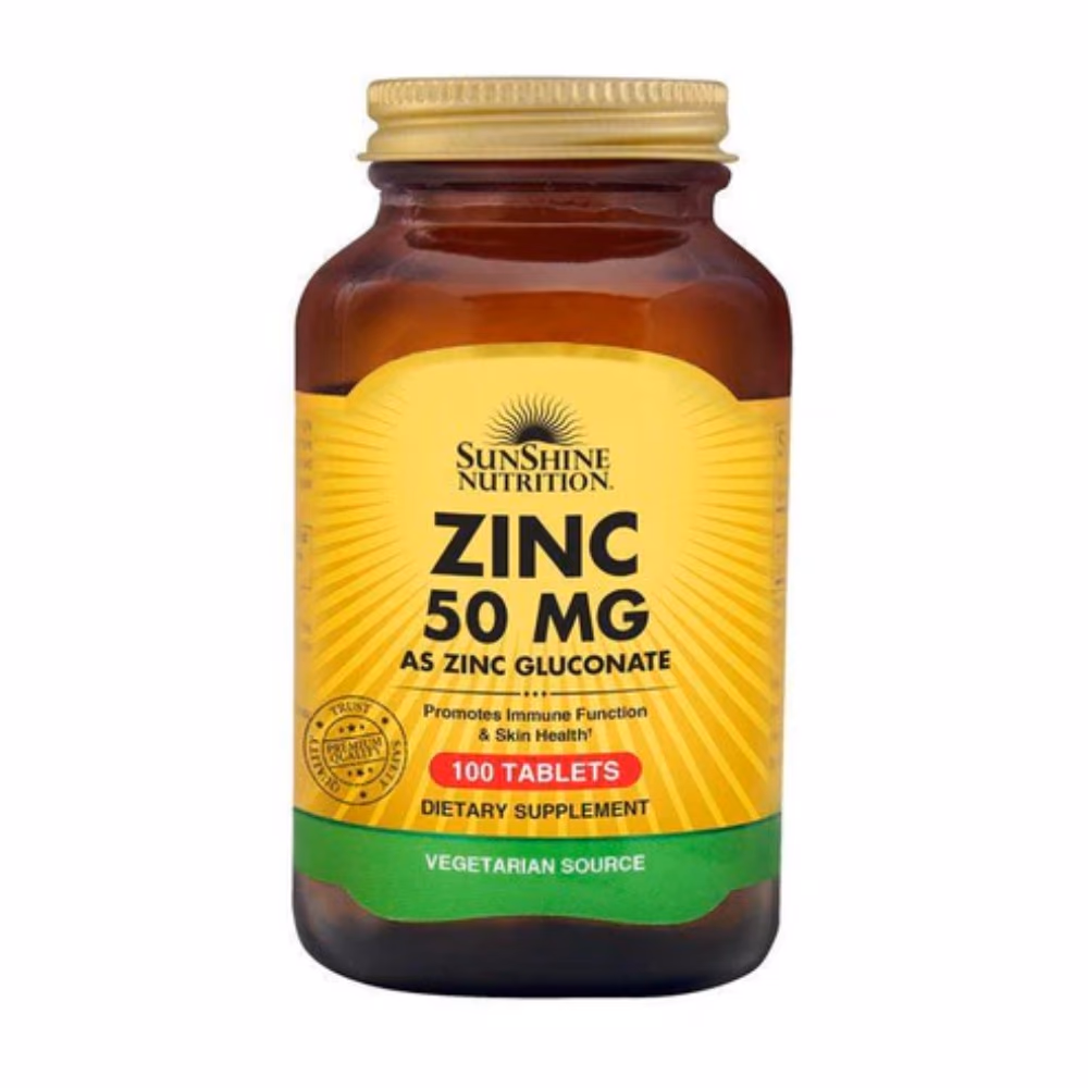 Sunshine Zinc 50mg Tablets 100s – Immune Support Mineral Supplement 1