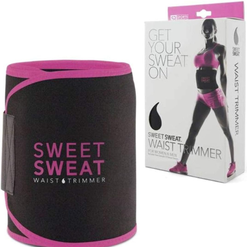 Sweet Sweat Waist Trimmer - Pink and black (M)