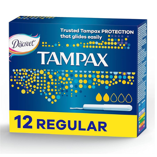 Tampax Regular Tampons 12-Pack 1