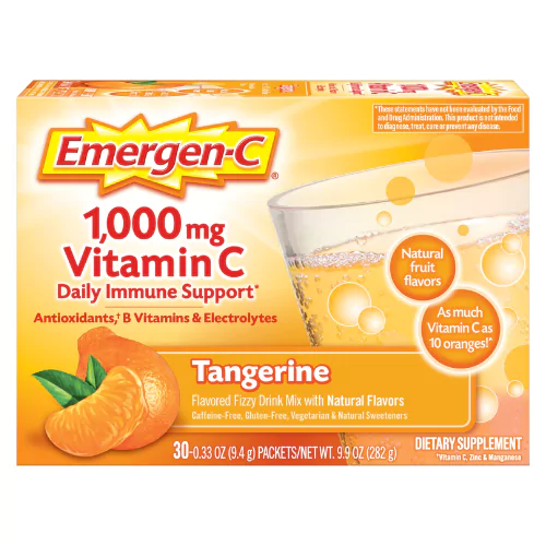 Emergen-C Vitamin C 1000mg Tangerine 30 Packs