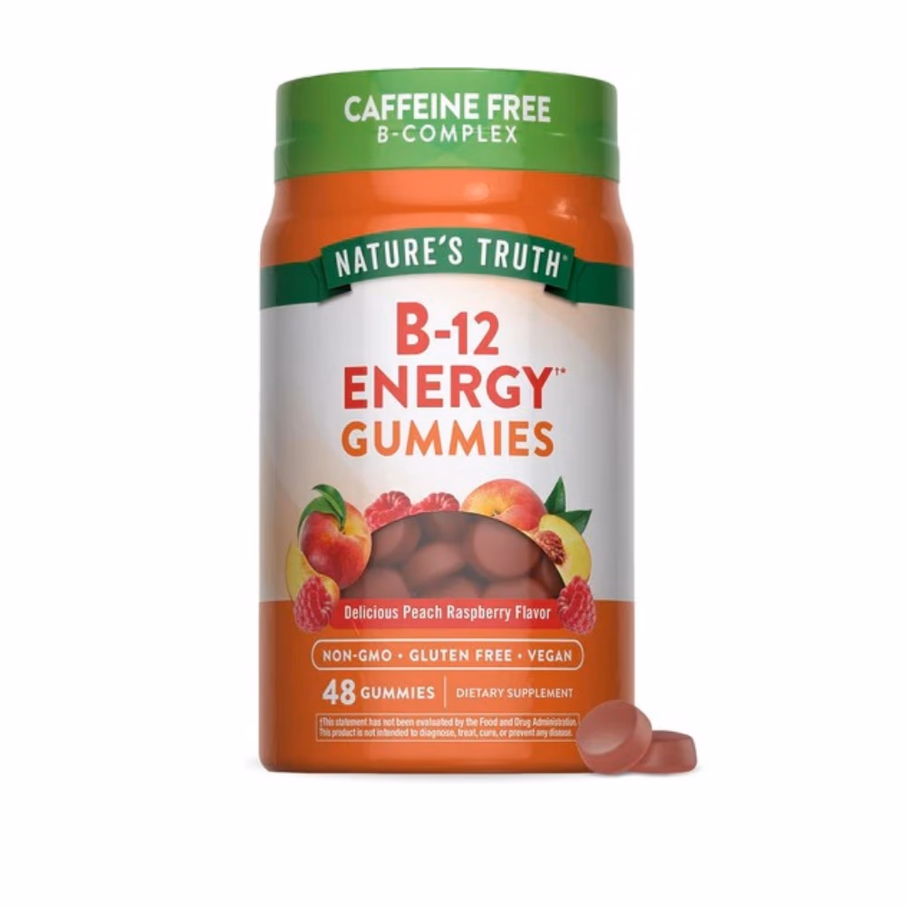 Nature's Truth B-12 Energy Peach Raspberry Gummies 48s 1