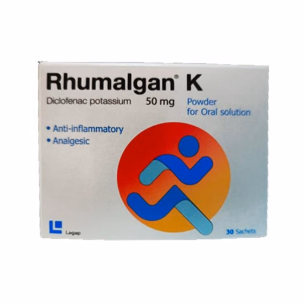 Rhumalgan K 50mg Sachets 30s