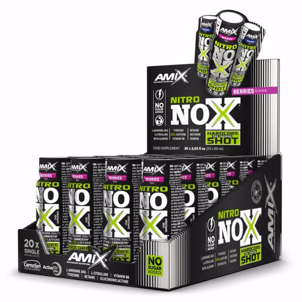 Amix NitroNOX Hardcore Shots Berries Flavor - 60ml x 20pieces