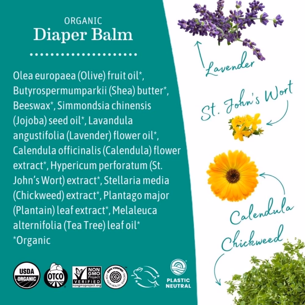 Earth Mama Organic Diaper Balm 60ml 3