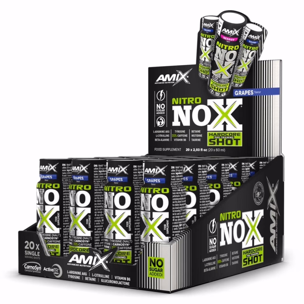 Amix NitroNOX Hardcore Shots Grape Flavor - 60ml x 20pieces