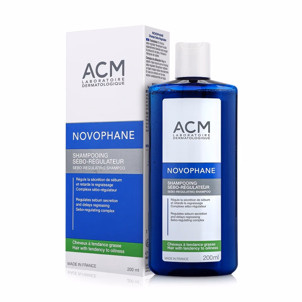 ACM Novophane Sebo Regulating Shampoo 200ml - Sebum Control & Scalp Balance  2