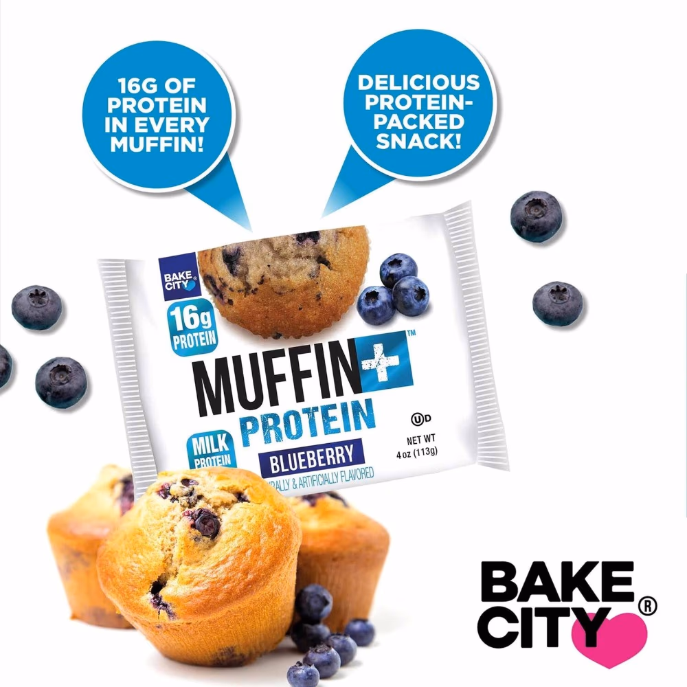 Bake City Muffin+ Protein Blueberry 113gm 2