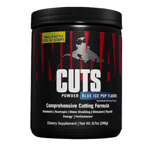 Universal Nutrition Animal Cuts Powder Blue Ice Pop 248g