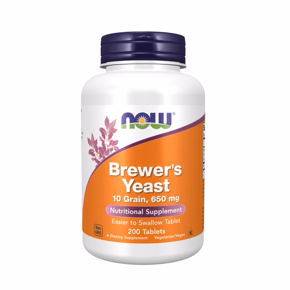 NOW Brewers Yeast 200 Tablets – 650 mg