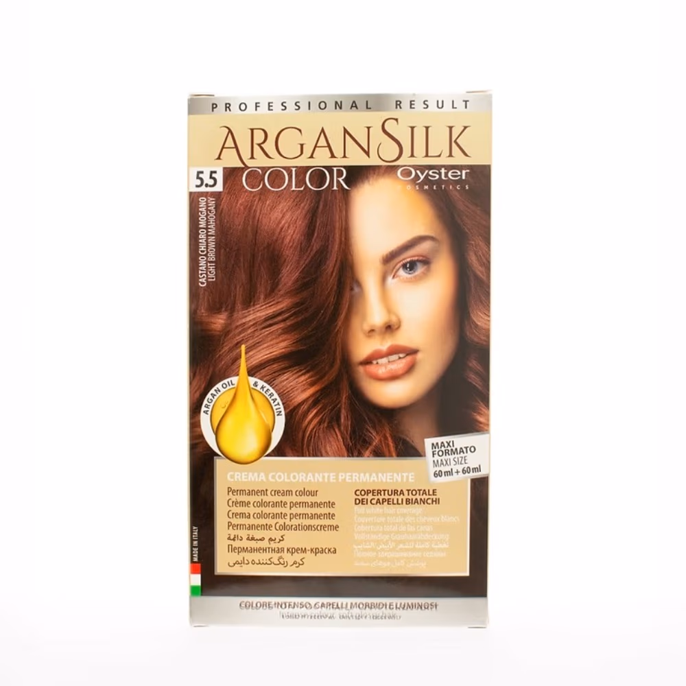 Argan Silk Color Light Brown Mahogany 5.5 1
