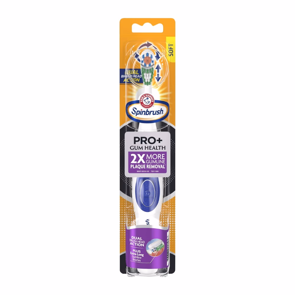 Arm And Hammer Spinbrush Pro+ Gum Health Toothbrush Soft