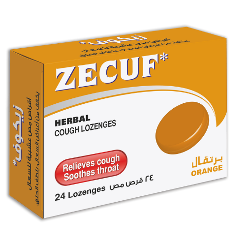 Zecuf Herbal Cough Orange Lozenges 24's 1