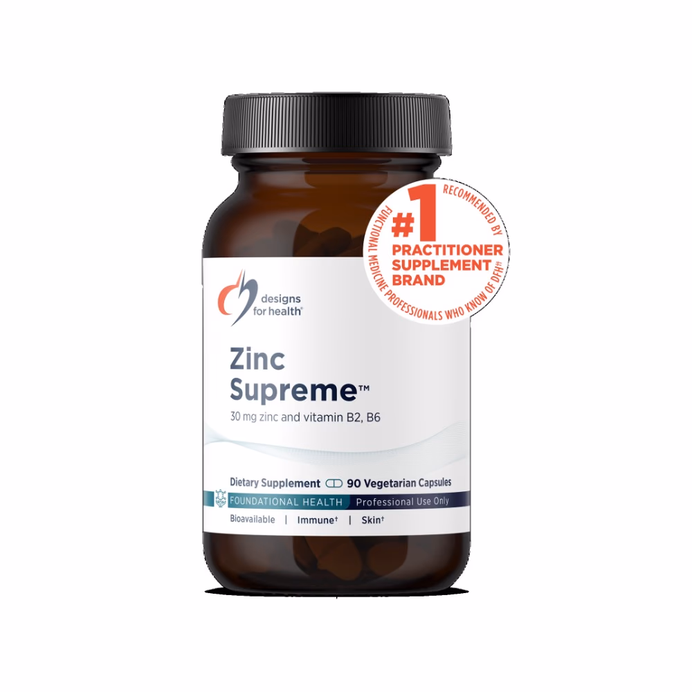 Designs For Health Zinc Supreme - 90 Vegetarian capsules 1